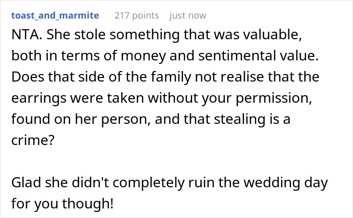 Bride Immediately Thinks Of Her MIL When Her Heirloom Diamond Earrings Go Missing, Calls The Police To Find Out She Was Right Bride Immediately Thinks Of Her MIL When Her Heirloom Diamond Earrings Go Missing, Calls The Police To Find Out She Was Right