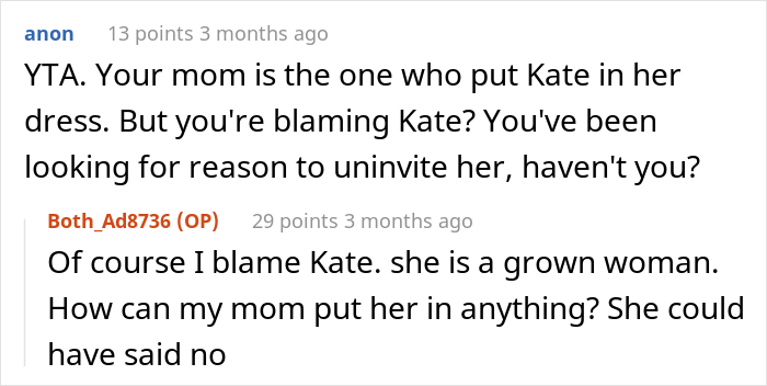 Woman Gets Called A “Psycho” For Uninviting Her SIL From Her Wedding As She Tried On Her Wedding Dress And Accidentally Ruined It