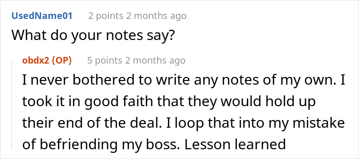 Guy Puts In His "Notice Of Immediate Resignation" After Boss Disregards Their Verbal Agreement, Warns Others To Always Write Things Down Guy Puts In His "Notice Of Immediate Resignation" After Boss Disregards Their Verbal Agreement, Warns Others To Always Write Things Down