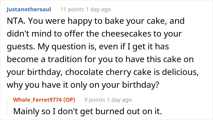 Wife Upset As Her Husband Bakes His Favorite Cherry Cake For His 32nd Birthday Party Though She Bought Him A Cheesecake