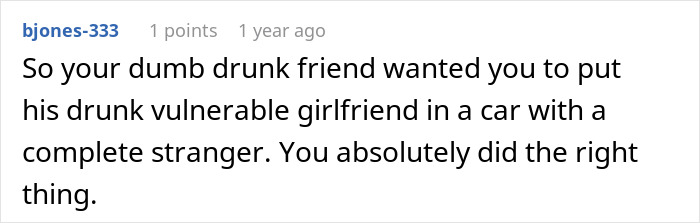 Guy Is Told Off By His Friend For Taking His Drunk Fiancée Home Instead Of Calling An Uber For Her Guy Is Told Off By His Friend For Taking His Drunk Fiancée Home Instead Of Calling An Uber For Her