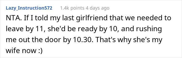 "Am I The Jerk For Leaving My Girlfriend Behind Because She Was Taking Too Long To Get Ready?"