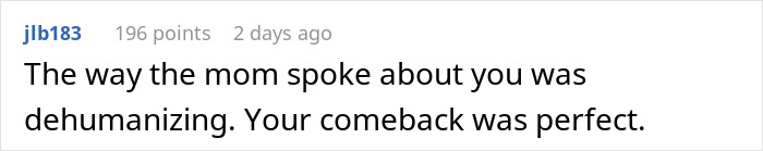 Mom Attempts To Lecture Her Kid By Using A Person With Dwarfism As A Threat, It Backfires When The Person Speaks Up Mom Attempts To Lecture Her Kid By Using A Person With Dwarfism As A Threat, It Backfires When The Person Speaks Up