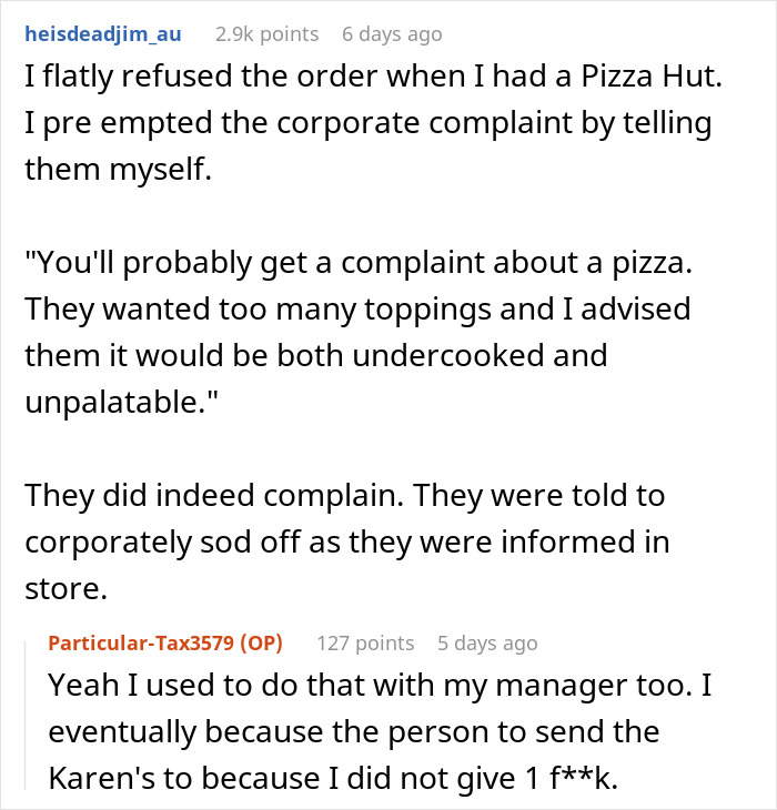 Pizza Maker Tries To Explain To Couple That They Ordered Too Many Toppings And The Pizza Won’t Cook, They Insist And The Worker Maliciously Complies Pizza Maker Tries To Explain To Couple That They Ordered Too Many Toppings And The Pizza Won’t Cook, They Insist And The Worker Maliciously Complies