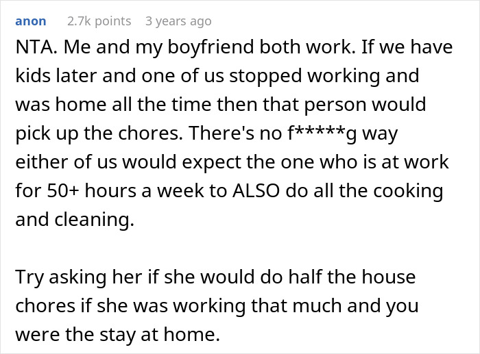 Woman Wants To Become A Stay-At-Home Mom, Husband Then Tells Her That She Would Have To Cover All The Housework While He Works, An Argument Ensues Woman Wants To Become A Stay-At-Home Mom, Husband Then Tells Her That She Would Have To Cover All The Housework While He Works, An Argument Ensues
