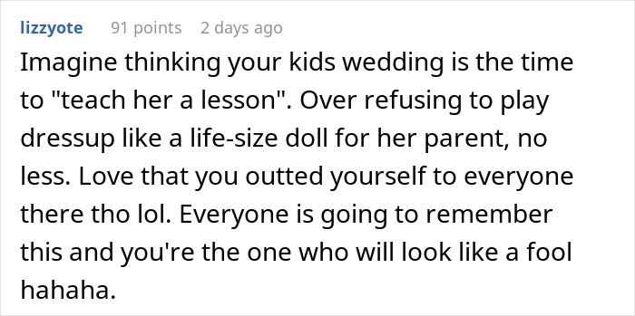 Mom Wonders If She's A Jerk For Wearing Jeans To Daughter's Wedding To Prove A Point, Gets A Reality Check Online Mom Wonders If She's A Jerk For Wearing Jeans To Daughter's Wedding To Prove A Point, Gets A Reality Check Online