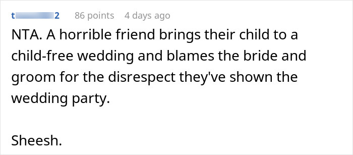 "I Strictly Said No Kids": Wedding Guest Ignores No Kids Rule, Is Offended When She's Kicked Out "I Strictly Said No Kids": Wedding Guest Ignores No Kids Rule, Is Offended When She's Kicked Out