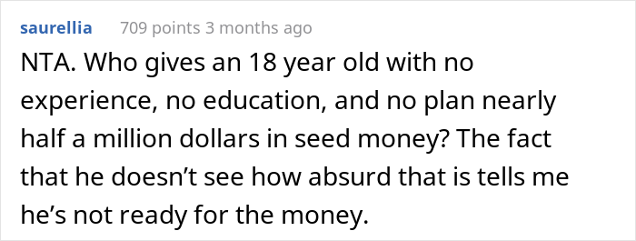 Son Faces Dad's "Ultimatum" After Refusing To Attend College And Wanting To Use His $400K Tuition Money For Starting A Business Son Faces Dad's "Ultimatum" After Refusing To Attend College And Wanting To Use His $400K Tuition Money For Starting A Business