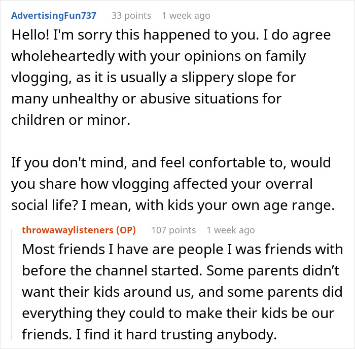 Child Of Family Vloggers Of 7 Years Reveals How It Ruined Her Life In A Raw And Honest Post
