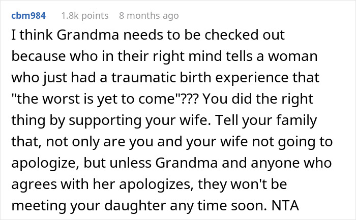 Woman Blows Up At Her Husband's Grandma After Giving A Difficult Birth, Family Is "Appalled" At Her Behavior And The Husband Supporting Her