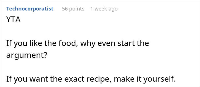 Guy Is Fed Up With Girlfriend's Cooking Because She Puts Her Own Twist On Recipes, Asks For Support Online But Receives A Reality Check Guy Is Fed Up With Girlfriend's Cooking Because She Puts Her Own Twist On Recipes, Asks For Support Online But Receives A Reality Check