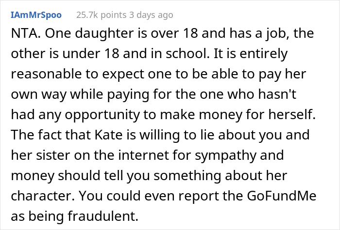 "Kate Was Absolutely Terrible In Her Teenager Years": Dad Doesn't Pay For His 23 Y.O. Daughter’s Plane Ticket But Covers The Younger Daughter’s Ticket "Kate Was Absolutely Terrible In Her Teenager Years": Dad Doesn't Pay For His 23 Y.O. Daughter’s Plane Ticket But Covers The Younger Daughter’s Ticket