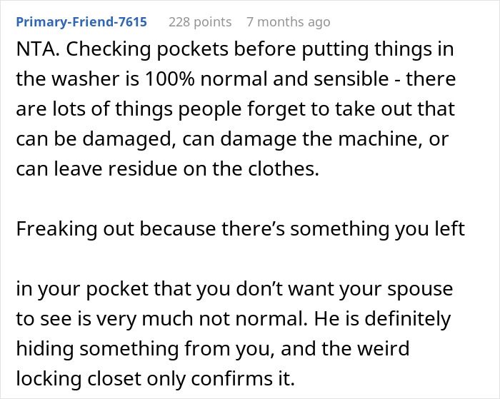 “I Was Genuinely Dumbfounded”: Wife Wonders If She Invaded Her Husband’s Privacy By Emptying His Pants Pockets Before Washing Them
