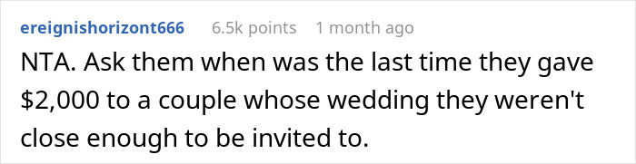 “We’ve Spent Close To $2,000 On All The Materials”: Relatives Invoice Bride After Finding Out They Weren’t Invited To The Wedding “We’ve Spent Close To $2,000 On All The Materials”: Relatives Invoice Bride After Finding Out They Weren’t Invited To The Wedding