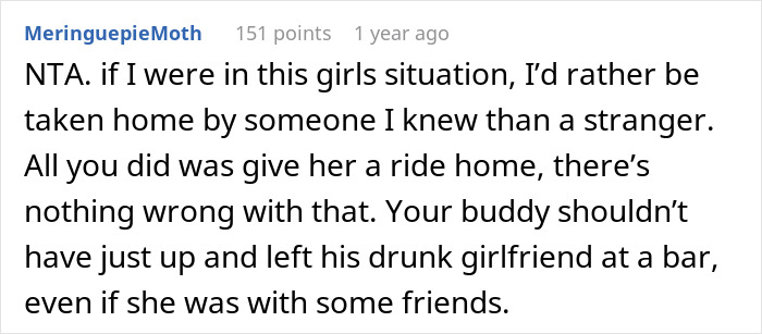 Guy Is Told Off By His Friend For Taking His Drunk Fiancée Home Instead Of Calling An Uber For Her Guy Is Told Off By His Friend For Taking His Drunk Fiancée Home Instead Of Calling An Uber For Her