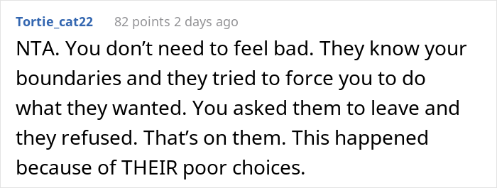 Manipulative In-Laws Refuse To Leave After Showing Up Uninvited, Their Son Doesn't Give In And Gets The Police To Remove Them From The Property Manipulative In-Laws Refuse To Leave After Showing Up Uninvited, Their Son Doesn't Give In And Gets The Police To Remove Them From The Property