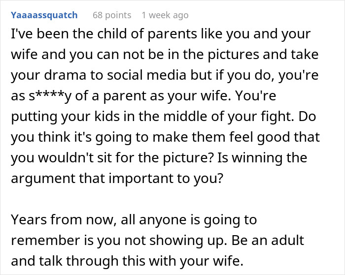 “When People Ask Why I’m Not In Our Family Pictures, I’m Going To Tell Them The Truth” “When People Ask Why I’m Not In Our Family Pictures, I’m Going To Tell Them The Truth”