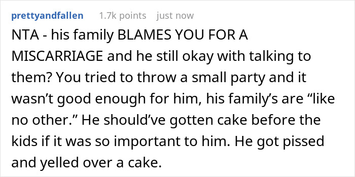Man Gets Upset With His Wife Who Ate His Whole Birthday Cake Because He Left Her Alone To Celebrate His 30th Birthday With His Parents