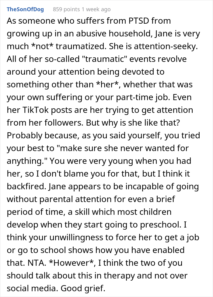 Mom Asks For Advice After She Finds Out Her Adult Daughter Has Been Making TikToks About How She "Traumatized" Her, So She Disconnects The Internet Mom Asks For Advice After She Finds Out Her Adult Daughter Has Been Making TikToks About How She "Traumatized" Her, So She Disconnects The Internet