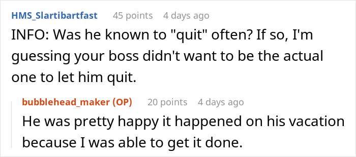 Employee Is Surprised His Badge Is Not Working, Team Lead Reminds Him That He Left Work Early The Day Before, Saying He Was Quitting Employee Is Surprised His Badge Is Not Working, Team Lead Reminds Him That He Left Work Early The Day Before, Saying He Was Quitting