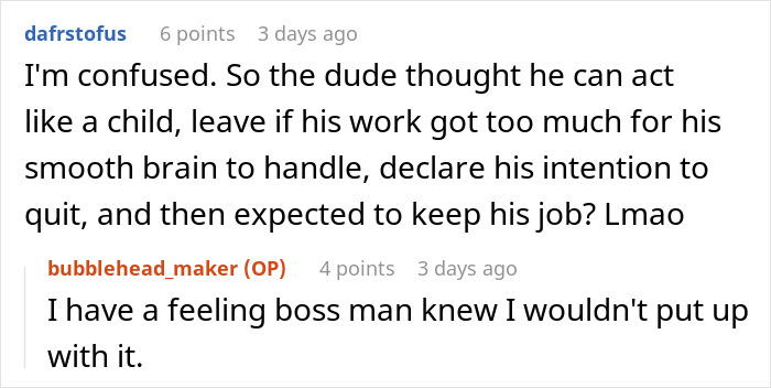Employee Is Surprised His Badge Is Not Working, Team Lead Reminds Him That He Left Work Early The Day Before, Saying He Was Quitting Employee Is Surprised His Badge Is Not Working, Team Lead Reminds Him That He Left Work Early The Day Before, Saying He Was Quitting