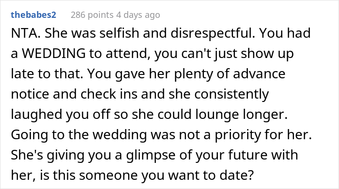 "Am I The Jerk For Leaving My Girlfriend Behind Because She Was Taking Too Long To Get Ready?"