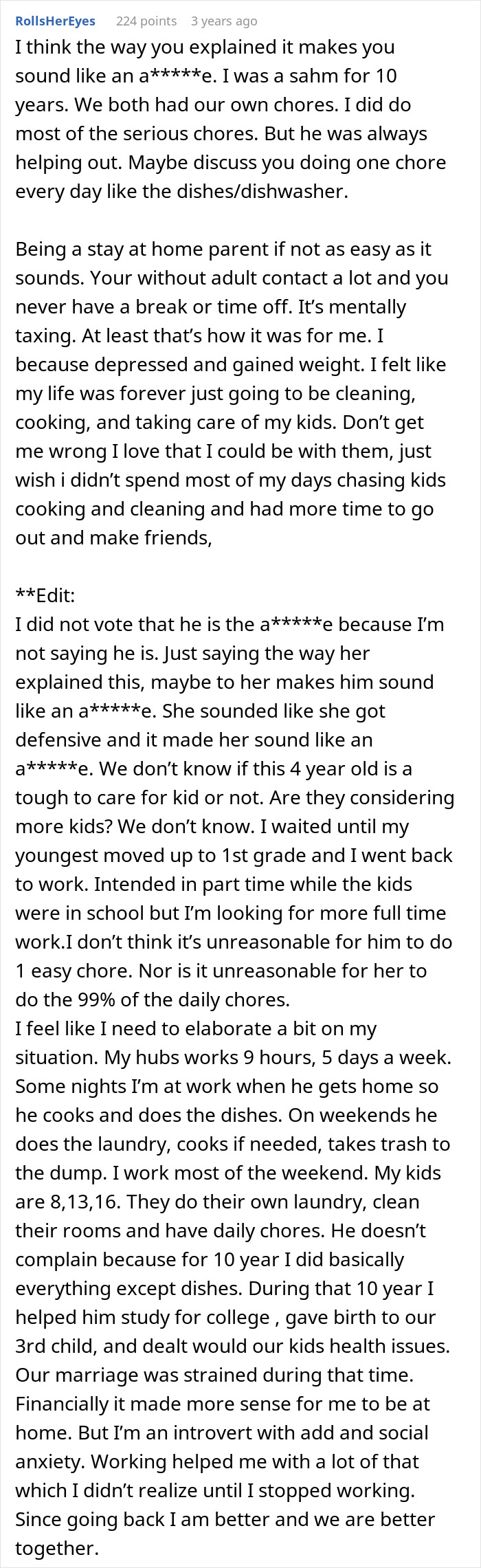 Woman Wants To Become A Stay-At-Home Mom, Husband Then Tells Her That She Would Have To Cover All The Housework While He Works, An Argument Ensues Woman Wants To Become A Stay-At-Home Mom, Husband Then Tells Her That She Would Have To Cover All The Housework While He Works, An Argument Ensues