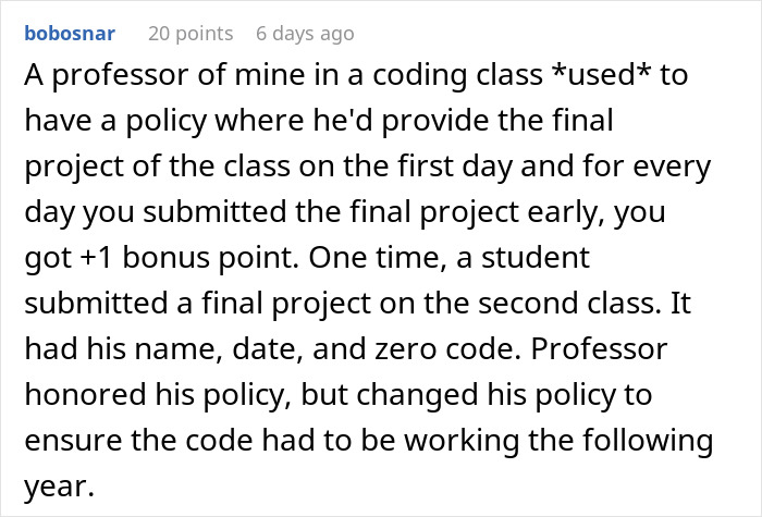 Professor Regrets His Grading System Policy After Student Maliciously Complies And Only Sends Him The Title Page For Their Assignment Professor Regrets His Grading System Policy After Student Maliciously Complies And Only Sends Him The Title Page For Their Assignment
