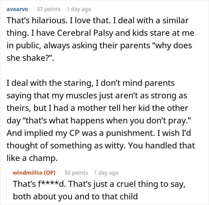 Mom Attempts To Lecture Her Kid By Using A Person With Dwarfism As A Threat, It Backfires When The Person Speaks Up Mom Attempts To Lecture Her Kid By Using A Person With Dwarfism As A Threat, It Backfires When The Person Speaks Up