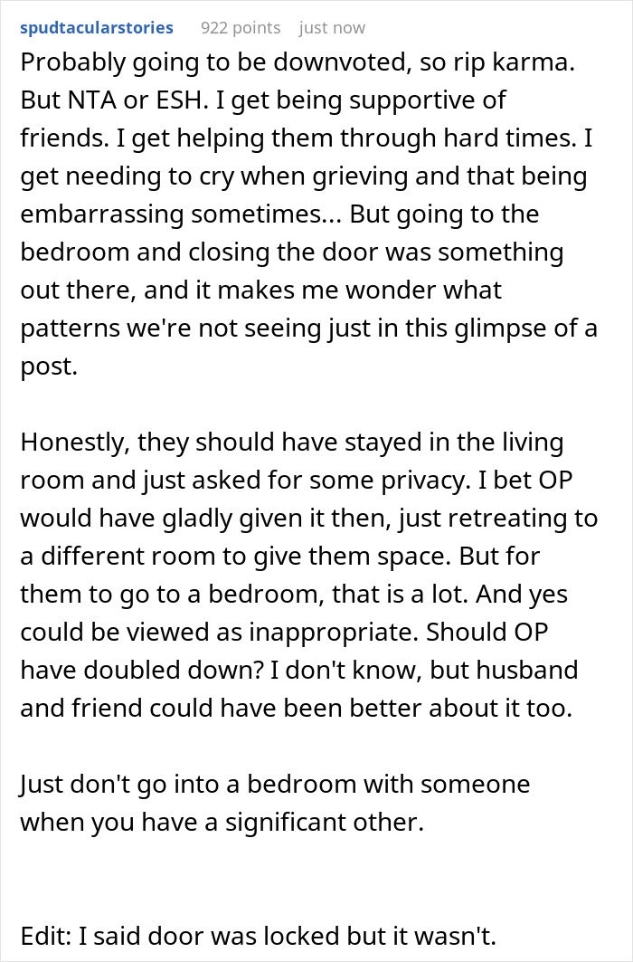 Wife Wonders If She’s Really A Jerk For Not Granting Her Husband And His Grieving Girl Friend Some Privacy