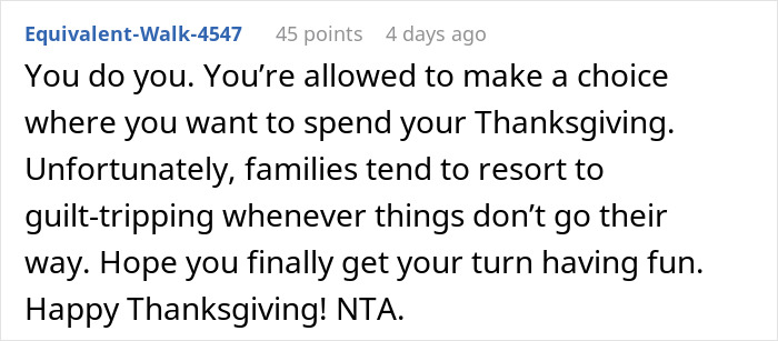 Woman Is Sick Of Having To Watch Her Cousins’ Children At Thanksgiving Gatherings, Decides To Spend It At Her Boyfriend’s Woman Is Sick Of Having To Watch Her Cousins’ Children At Thanksgiving Gatherings, Decides To Spend It At Her Boyfriend’s