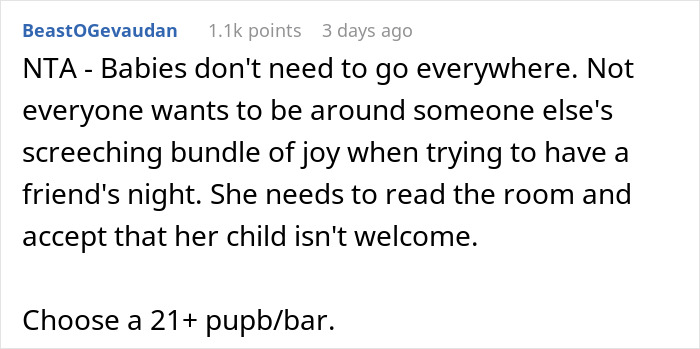 New Mom Snaps After Being Told Not To Bring Her 5-Month-Old To A Work Outing New Mom Snaps After Being Told Not To Bring Her 5-Month-Old To A Work Outing