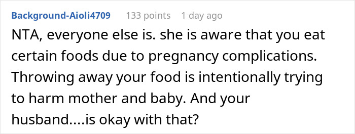 Pregnant Woman Leaves Thanksgiving Dinner After MIL Trashes The Meal She Brought For Herself Pregnant Woman Leaves Thanksgiving Dinner After MIL Trashes The Meal She Brought For Herself