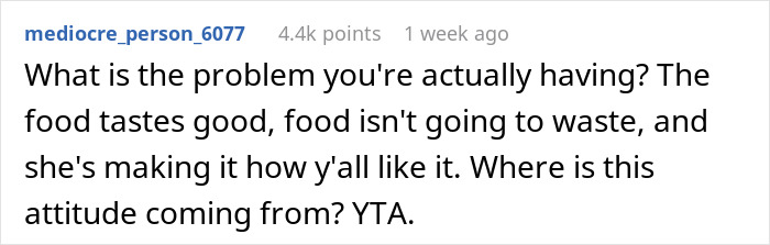 Guy Is Fed Up With Girlfriend's Cooking Because She Puts Her Own Twist On Recipes, Asks For Support Online But Receives A Reality Check Guy Is Fed Up With Girlfriend's Cooking Because She Puts Her Own Twist On Recipes, Asks For Support Online But Receives A Reality Check