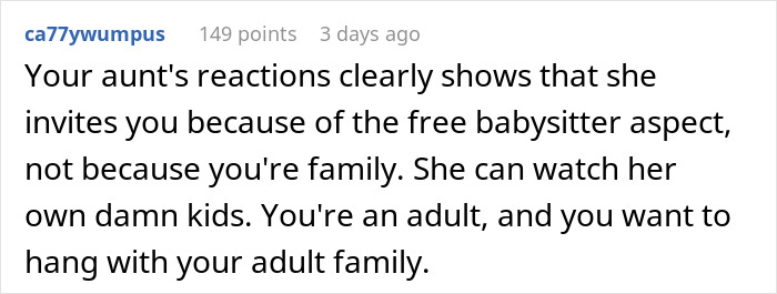 "My Aunt Sees The Can And Starts Screaming": Man Sick And Tired Of Always Having To Babysit Relatives At Family Events, Solves The Problem "My Aunt Sees The Can And Starts Screaming": Man Sick And Tired Of Always Having To Babysit Relatives At Family Events, Solves The Problem