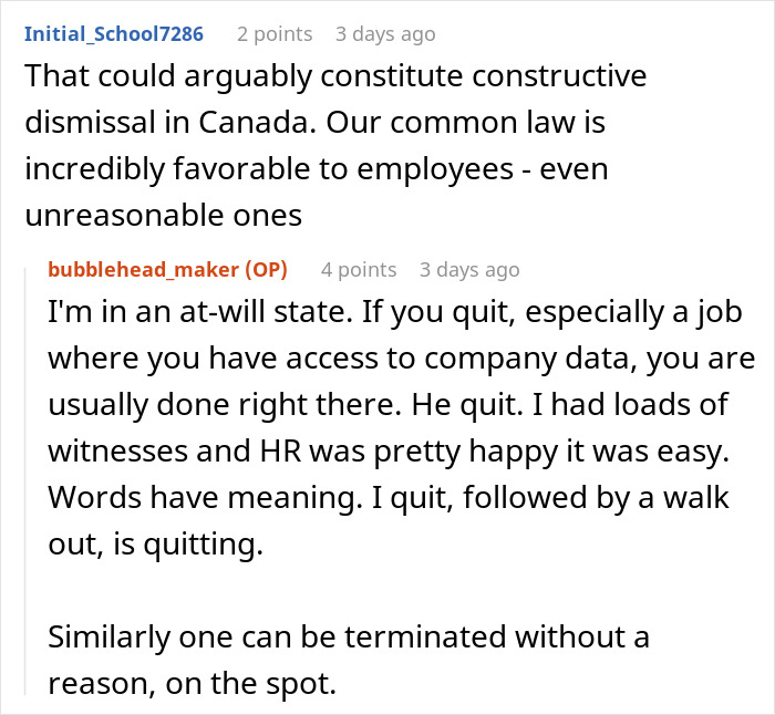 Employee Is Surprised His Badge Is Not Working, Team Lead Reminds Him That He Left Work Early The Day Before, Saying He Was Quitting Employee Is Surprised His Badge Is Not Working, Team Lead Reminds Him That He Left Work Early The Day Before, Saying He Was Quitting