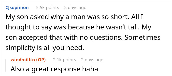 Mom Attempts To Lecture Her Kid By Using A Person With Dwarfism As A Threat, It Backfires When The Person Speaks Up Mom Attempts To Lecture Her Kid By Using A Person With Dwarfism As A Threat, It Backfires When The Person Speaks Up