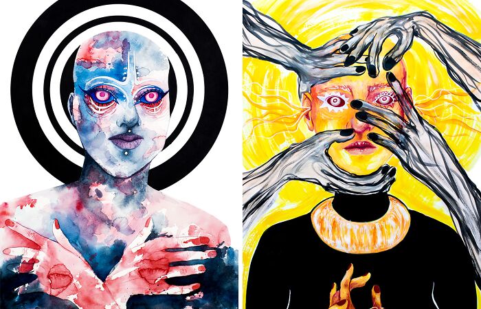 I Create Illustrations Based On The Theme Of Anxiety And On Portraying My Other Inner Experiences (8 Pics)