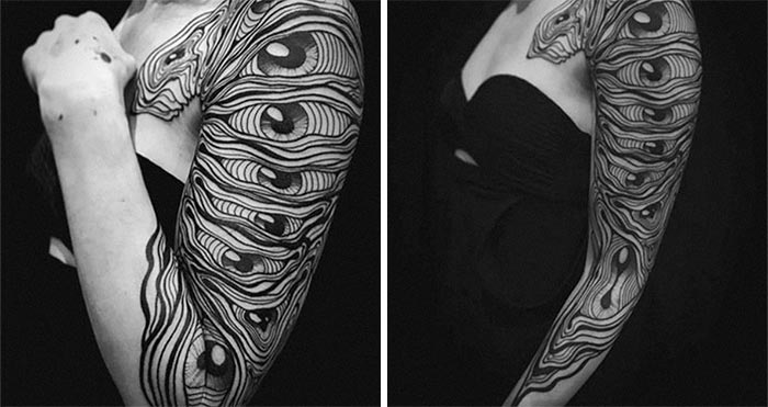 35 Genius Tattoos That Reveal Their True Form When The Body Moves, By Veks Van Hillik Tattoo