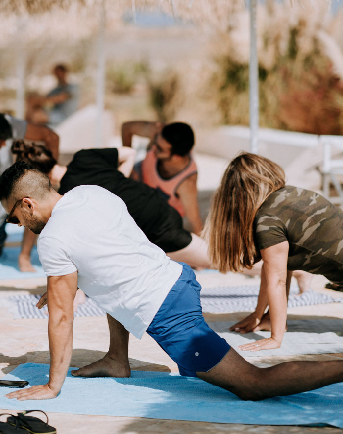Say "Namaste" At A Group Yoga Class