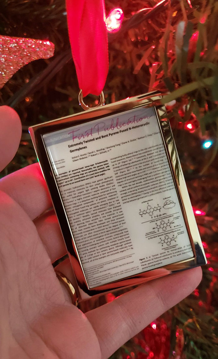My Husband Made My First Publication Into A Framed Christmas Ornament. Such A Sweet And Thoughtful Gift