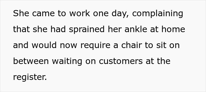 The Internet Applauds This Woman For Exposing Entitled Colleague Who’d Been Faking A "Sprained Ankle" For 2½ Weeks
