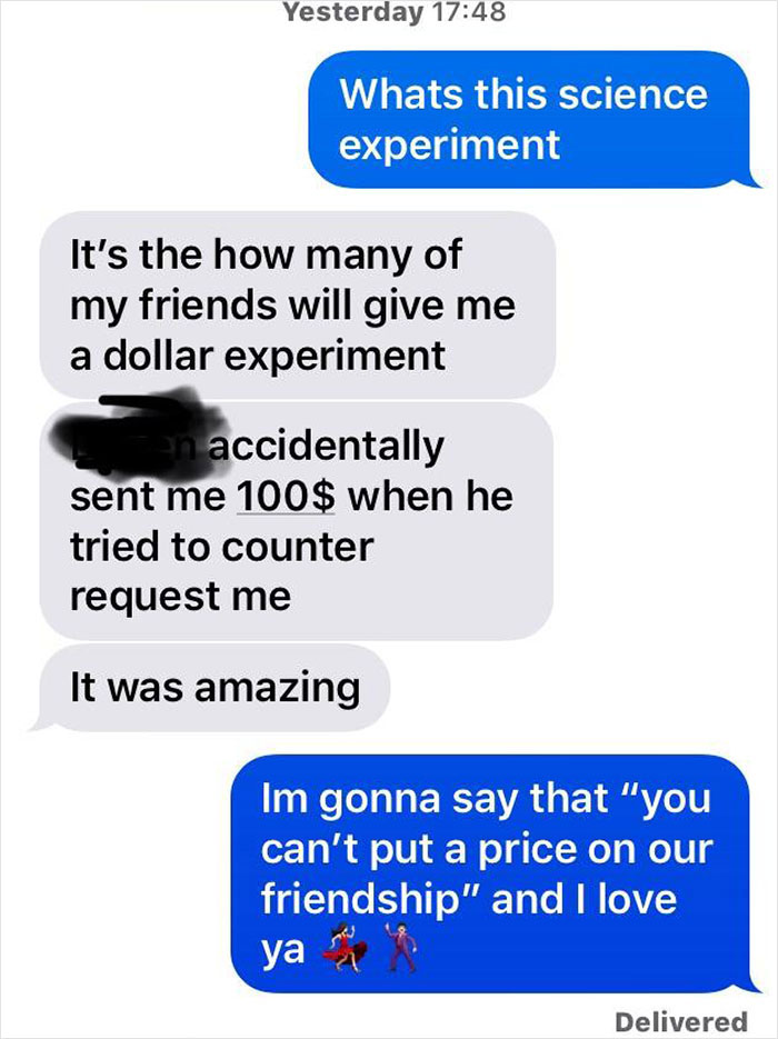 Got A Venmo Request From A Friend “Conducting An Experiment” ($1)
