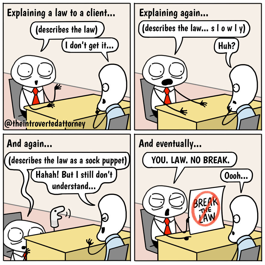 25 Comics Drawn By A Disgruntled Lawyer That Anyone With A Corporate Job Can Relate To
