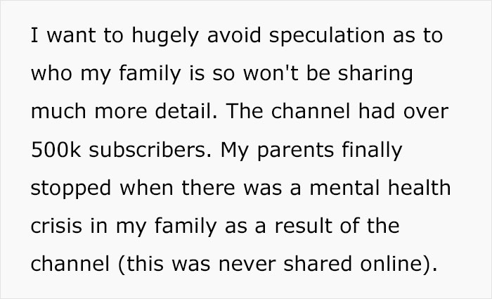 Child Of Family Vloggers Of 7 Years Reveals How It Ruined Her Life In A Raw And Honest Post Child Of Family Vloggers Of 7 Years Reveals How It Ruined Her Life In A Raw And Honest Post