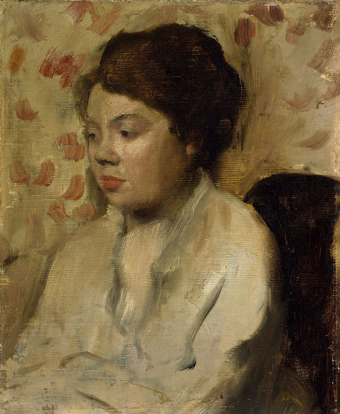 Portrait Of A Young Woman (C. 1885) By Edgar Degas