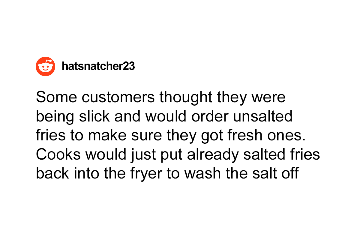 66 Times Fast-Food Restaurant Workers Spilled Industry Secrets In This Online Thread
