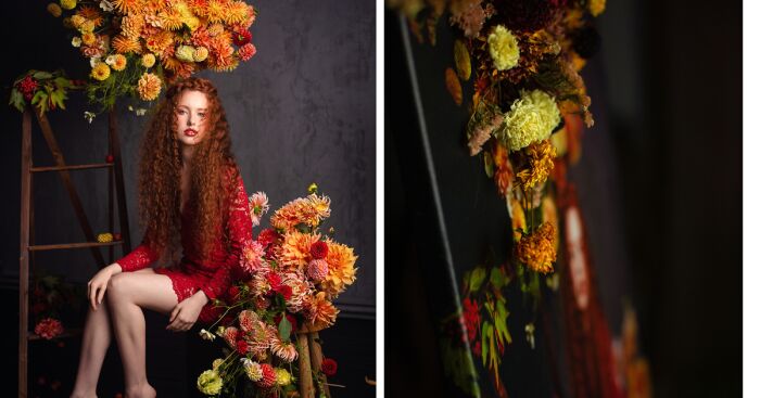 A Fellow Florist And I, The Photographer, Made 11 Portraits Of Months Using Live Flowers To Highlight The Genuineness Of Each Season