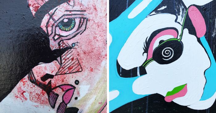 After Graduating In Fine Arts And Graphic Design, I Started Exploring My Creativity Through Painting (6 Pics)