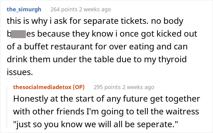 Friends Bail From Restaurant Before Check Arrives And Refuse To Pay This Woman Back For It, She Complains To The Birthday Girl's Mother Friends Bail From Restaurant Before Check Arrives And Refuse To Pay This Woman Back For It, She Complains To The Birthday Girl's Mother